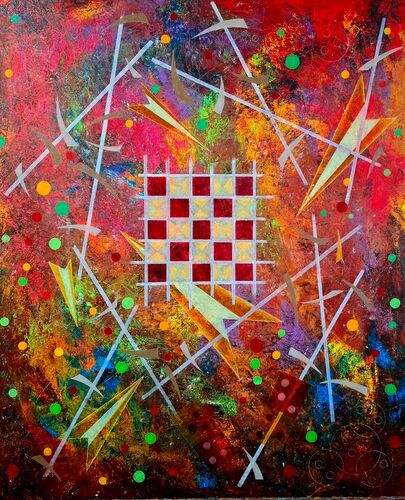 The core holds II  100 x 120 cm