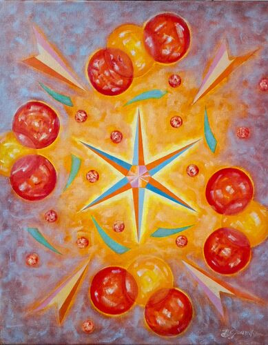 The core holds  XXI 50 x 60 cm